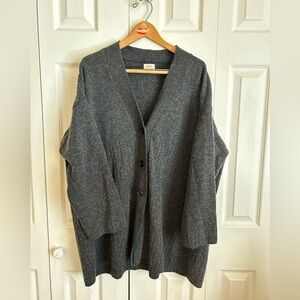 Sisley oversized wool blend cardigan